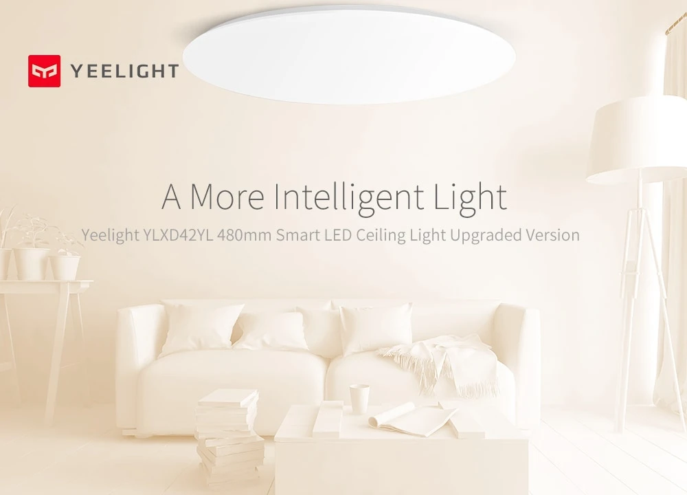 Yeelight YLXD42YL 480 мм 32 Вт 2200lm умный светодиодный потолочный светильник обновленная версия пылезащитный пульт дистанционного управления приложение Голосовое управление Регулируемый домашний комплект