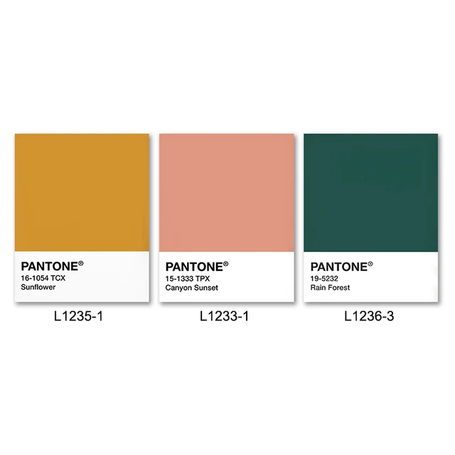 Pantone Poster De Decoracion De Pared Para El Hogar Pintura En Lienzo Moderna De Color Rosa Amarillo Y Verde Para Sala De Estar Diseno Decorativo Para El Hogar Pintura Y Caligrafia Aliexpress