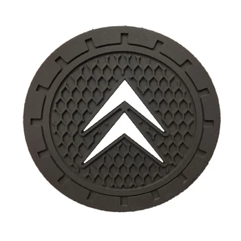 

1pcs Fashion Car-Styling decoration PVC car non-slip coaster mat case For Citroens C4 C1 C5 C3 C6 C-ELYSEE VTS Car Accessories