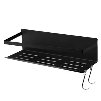 

Magnetic Storage Rack Fridge Organizer With Hooks Multifunctional Kitchen Storage Holder