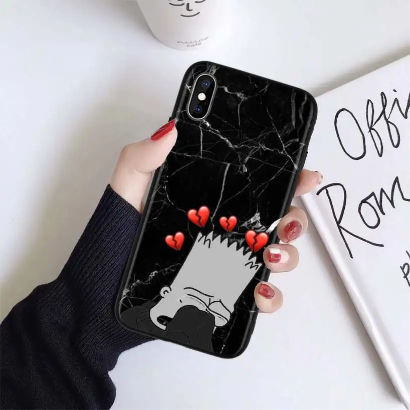 Чехол Homer J. Simpson для Apple iphone 11 Pro XR XS Max X 7 8 6 6S Plus 5 5S SE Черный силиконовый чехол для телефона - Цвет: BS254-9