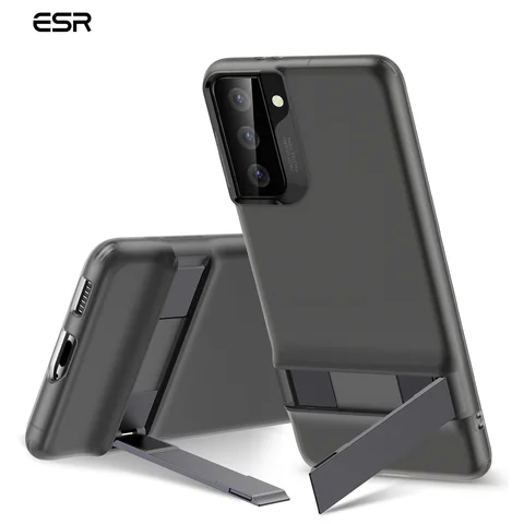 Phone Case for Samsung Galaxy S21/S21 Plus/S21 Ultra 5G Metal Kickstand Steady Case Luxury TPU Back Cover for Galaxy S21