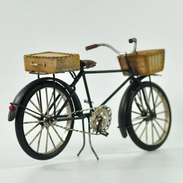 Bicycle Model Home Decor Bike Iron Kids Gift Mini Collection Simulation Classic Bicycle Toys Decor 3