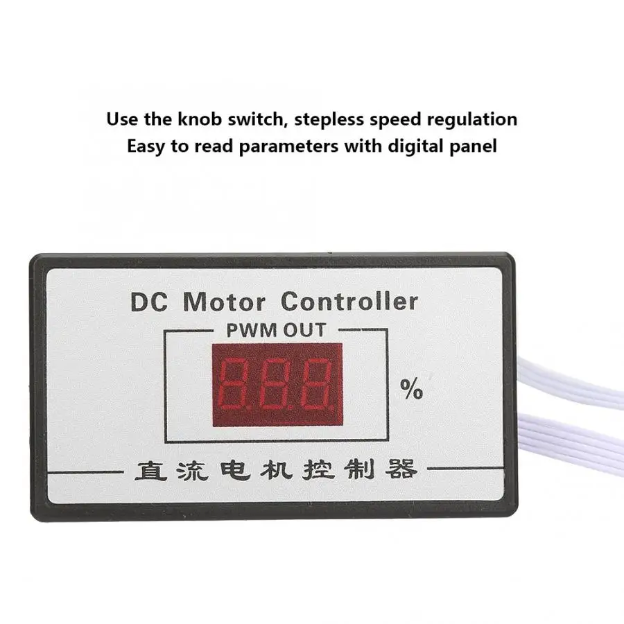 30A DC 9~ 60V щетки цифровой двигатель дисплея Скорость контроллер 21 кГц регулитор скорости двигателя регулятора