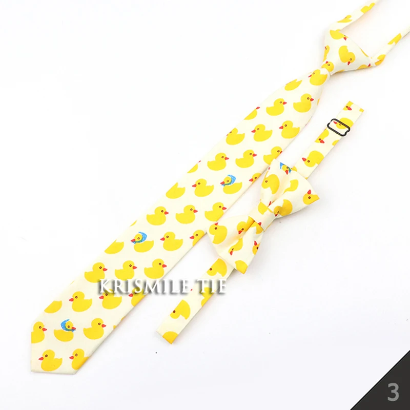 Cartoon Floral Kinder Krawatte Bowtie Set Baumwolle Dünne Dünne Beiläufige Einfarbig Jungen Mädchen Bunte Einstellbare Hemd Gravata Geschenk – Detail 5