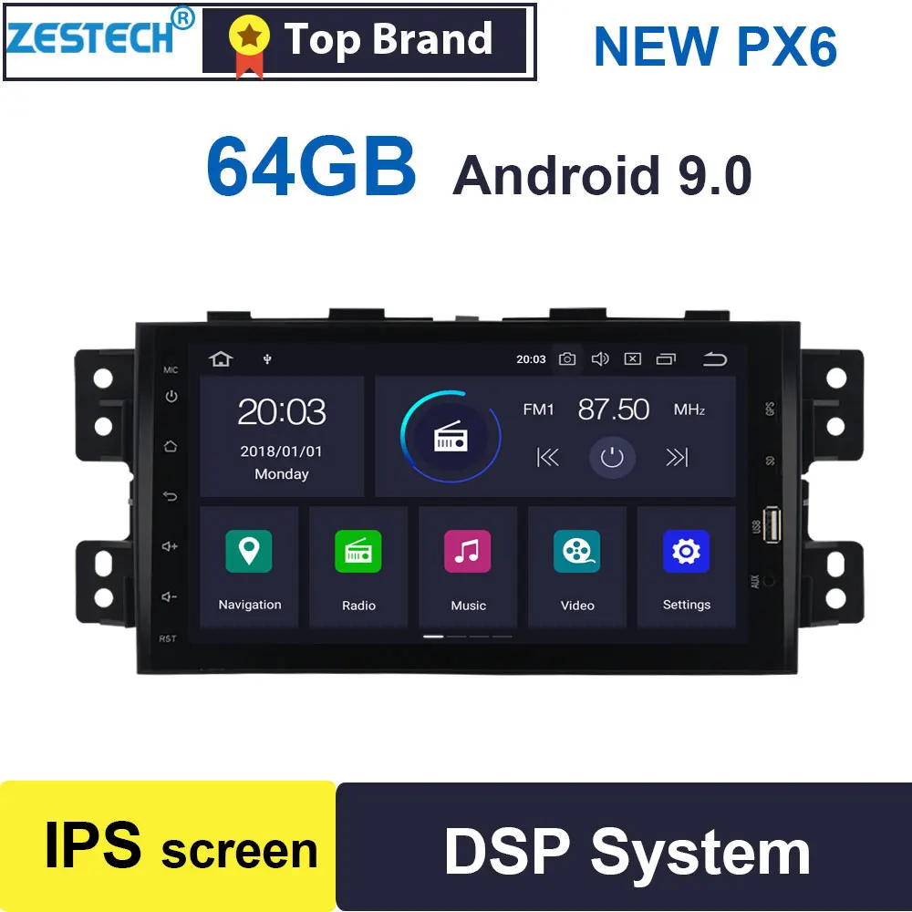 Zetech PX6 сенсорный экран Android 9,0 2 din Автомобильный Радио DVD gps для Kia Borrego/Mohave 2008-2012 Автомобильный мультимедийный для Kia Mohave
