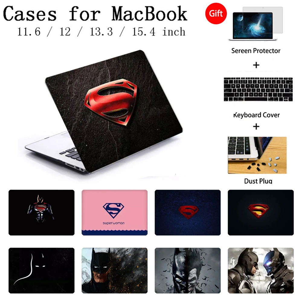

New Case For Apple MacBook Air 13 2019 A1466 Pro 13.3 15 Retina 11 12 13.3 Touch Bar A2159 Laptop Notebook Shell Keyboard Cover