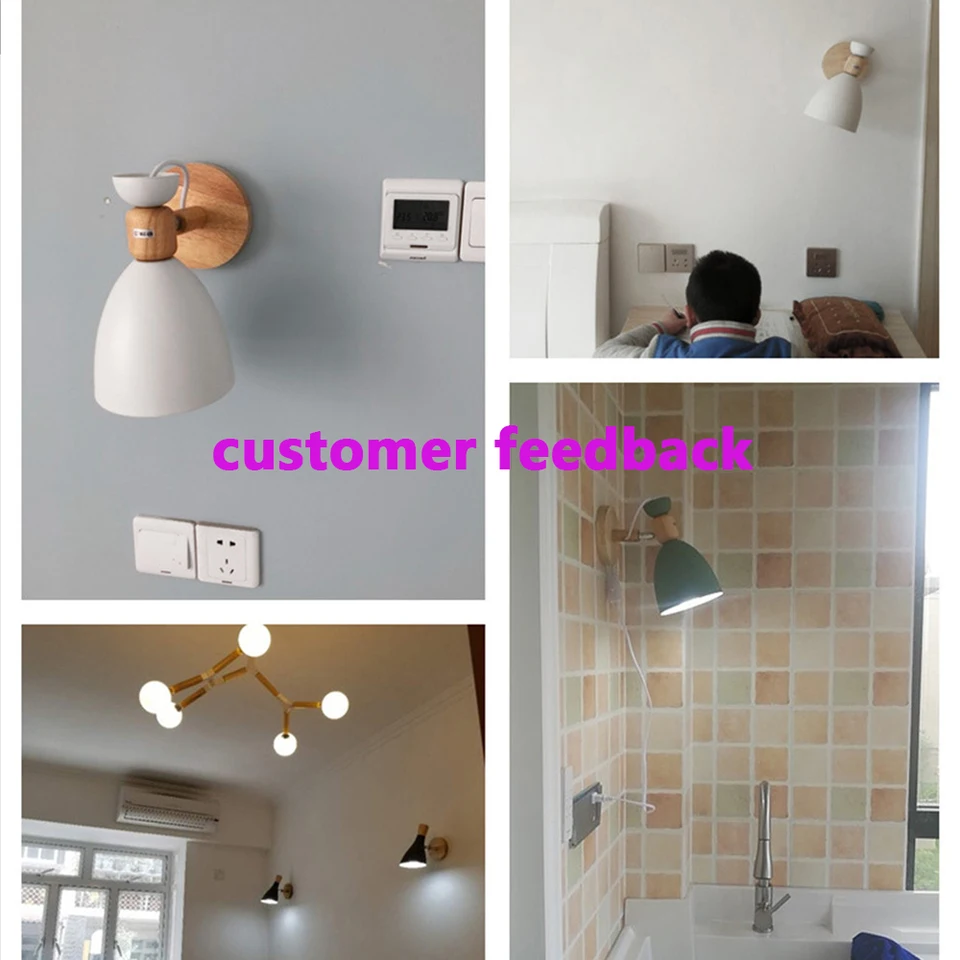 Wall lamp Nordic Colorful MINIMALIST with rotary knob LED