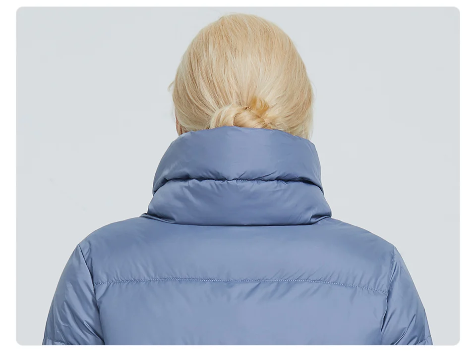 Астрид зимняя куртка женская контрастная цветная длинная плотная хлопковая одежда с капюшоном и молнией теплое пальто Женская парка AR-7040