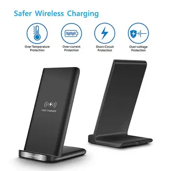 チーワイヤレス充電器高速ワイヤレス充電スタンド 15 ワットwirless充電器iphone 11 プロ × xiaomi mi 9 サムスンs10 huawei社メイト 30