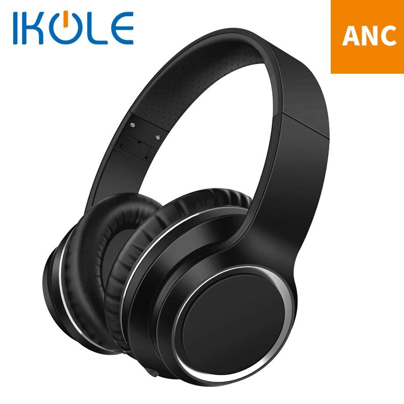 Айкол Bluetooth Беспроводной Складная ANC Active Шум с шумоподавлением гарнитура Hi Fi