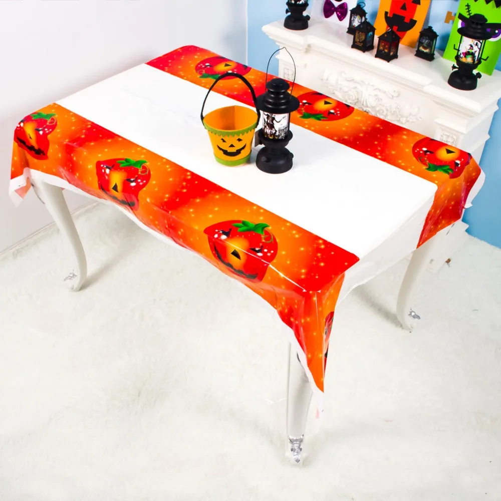 Halloween spider round net tablecloth topper cover fireplace table party decoration Halloween print tablecloth pvc 30S16 (8)