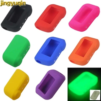 

jingyuqin 15pcs Silicone Case Remote Car Key Cover for Starline A93 A63 Two Way Russian Version Car Alarm System LCD Controller