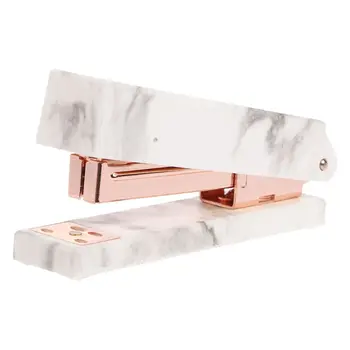 

Marble Texture Stapler Manual Staples For Office Student School Home Stationery