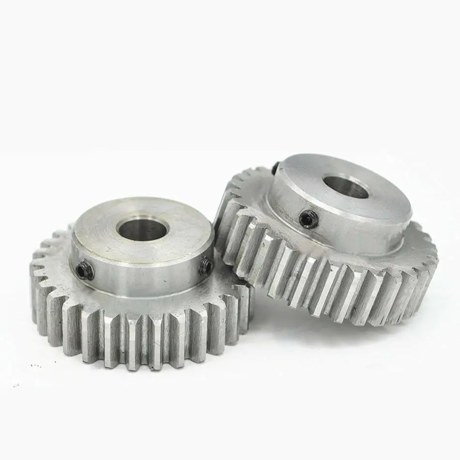 1,5 модуль 15 зубьев диаметр 5 мм Spur gear 45# стальной модуль 1,5 металлический редукторный двигатель Винт Колеса