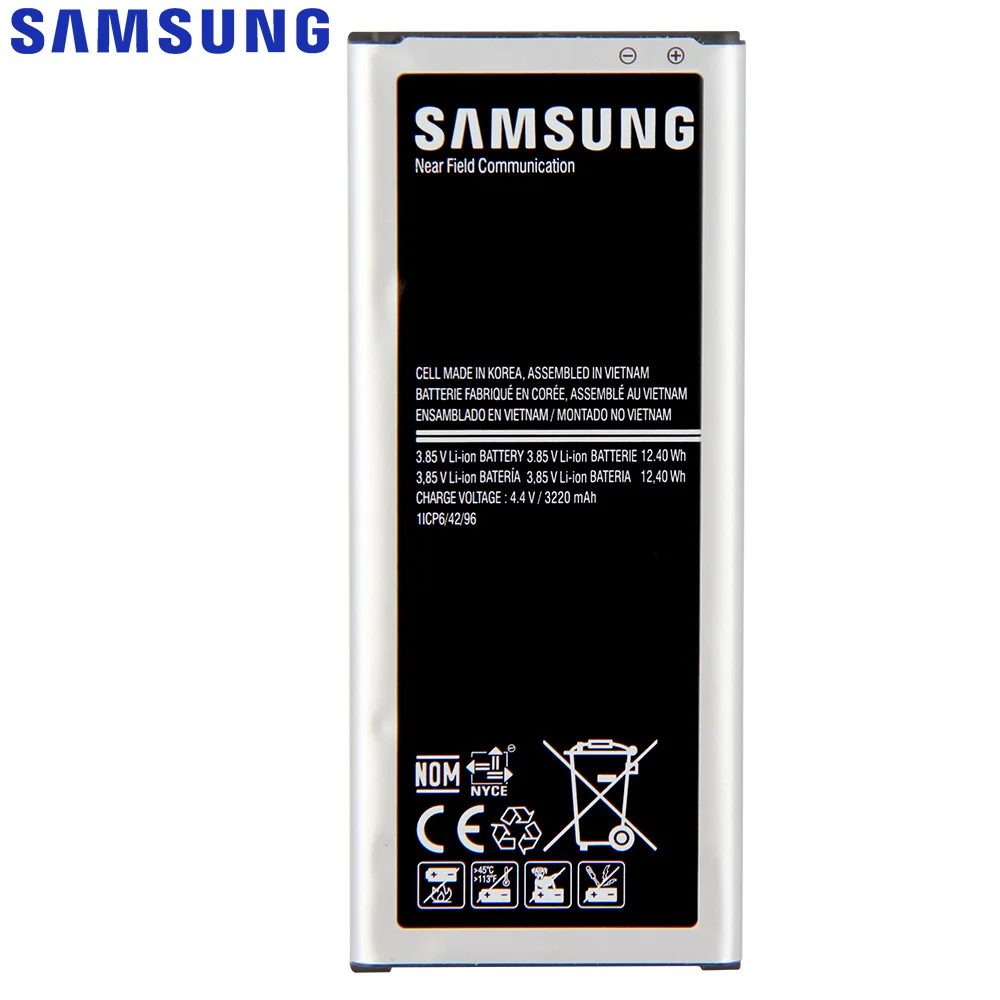 Оригинальная Аккумуляторная батарея SAMSUNG EB BN910BBE BBC для Samsung GALAXY NOTE4 N910a N910u N910F N910H