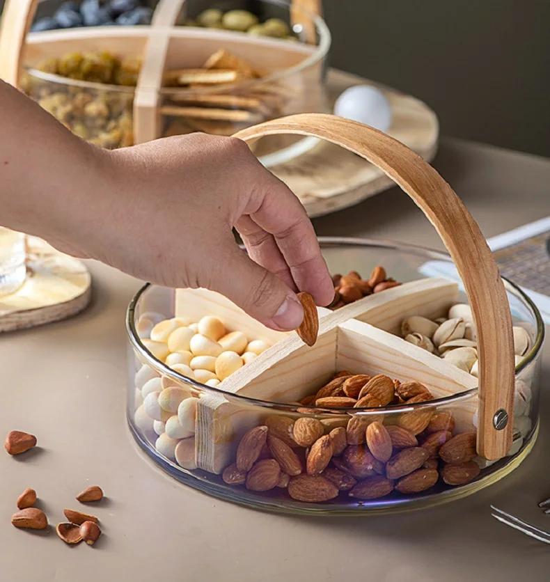 Handmade Glass Basket Food Storage Box Nordic Style Tableware Durable Dried Fruit Snack Dish Plate Home Kitchen Accessories 8 Handmade Glass Basket Food Storage Box Nordic Style Tableware Durable Dried Fruit Snack Dish Plate Home Kitchen Accessories