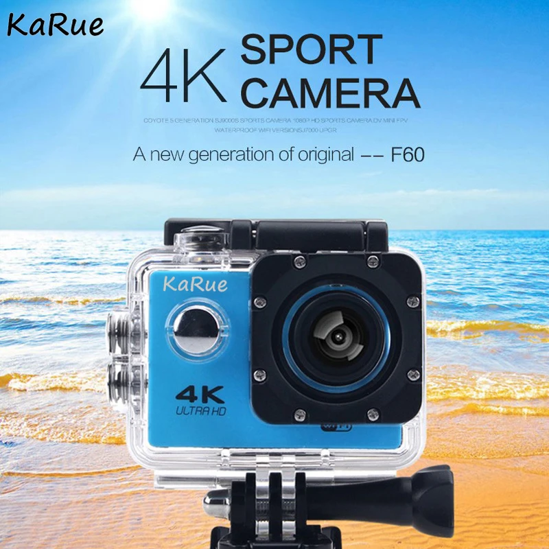 Горячая экшн-камера WiFi Ultra HD 4K Подводная 30M 2," lcd 1080p 60fps170D объектив шлем Cam Водонепроницаемая профессиональная спортивная камера Camaras