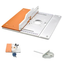 

Multi-Function Aluminium Router Table Plate Electric Wood Milling Flip Board With Miter Gauge Guide Table Saw Woodworking Bench