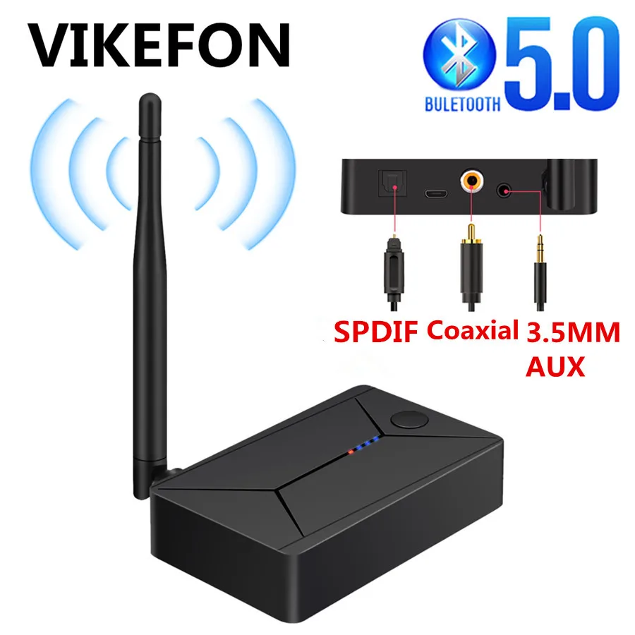 Coaxial Optical Fiber SPDIF Bluetooth Adapter 3.5mm AUX RCA Stereo Wireless 5.0 Audio Transmitter For TV PC Headphone | Электроника