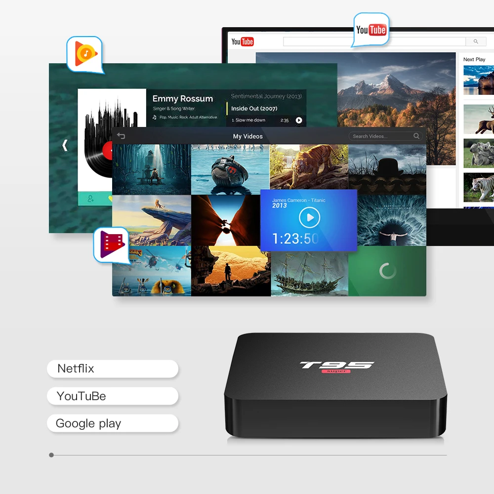 T95, супер Android 10,0, ТВ-приставка, ram, 2G rom, 16 ГБ, Allwinner H3, четырехъядерный, 2,4G, Wifi, H.265, 4 K, 1080 P, телеприставка
