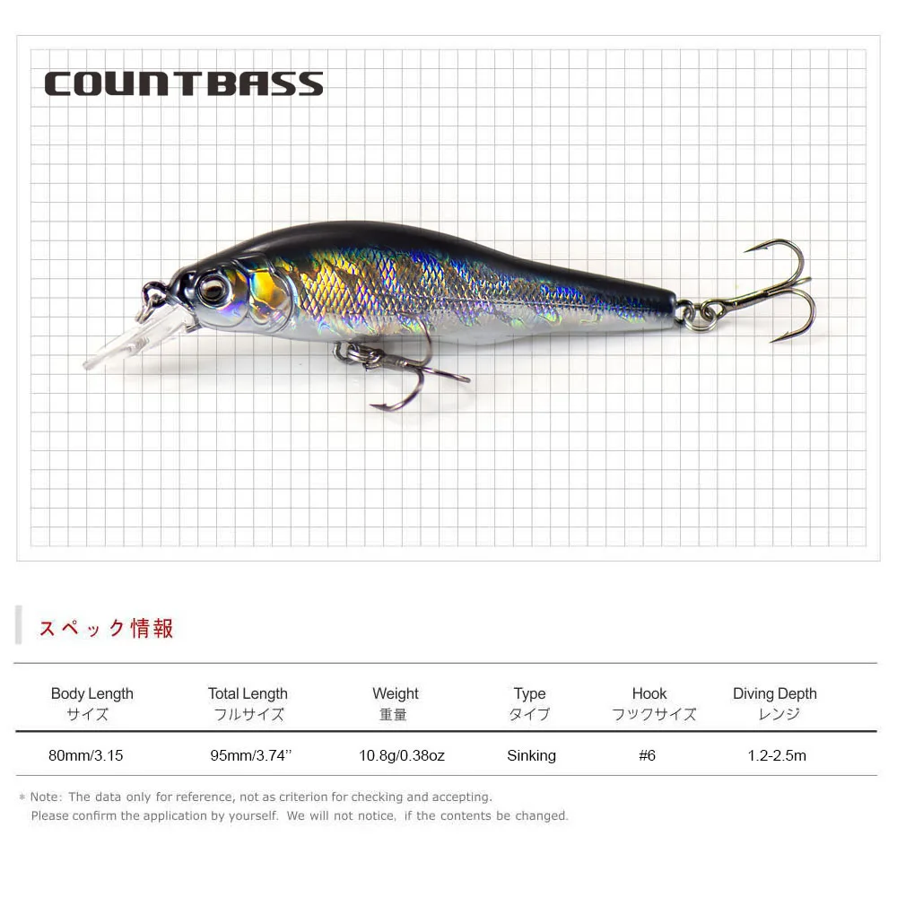 COUNTBASS-ŷ ̳  ̳ 80mm 10.8g, ̴ ̳, Ʈ, , ò