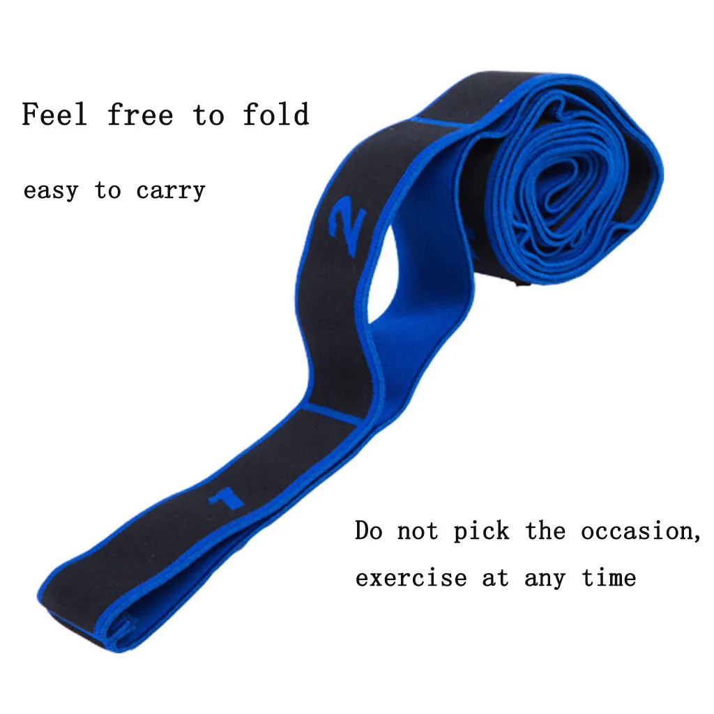 Stretch band for Yoga polyester strap elastic latex for Latin Dance stretch band for Yoga Pilates gym Fitness exercise