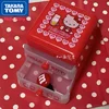 TAKARA TOMY Fashion Cartoon Hello Kitty Mini Drawer Double Flip Personality Creative Cute Storage Box