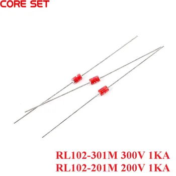 

50Pcs RL102-301M 300V 1KA / RL102-201M 200V 1KA in-line GGD Glass Gas Discharge Tube Original