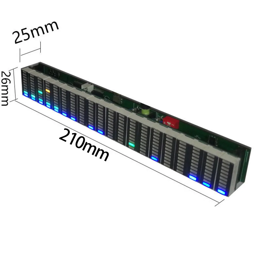 Stereo Music Spectrum Analyzer 20 Segment LED Level Display VU Meter Indicator 