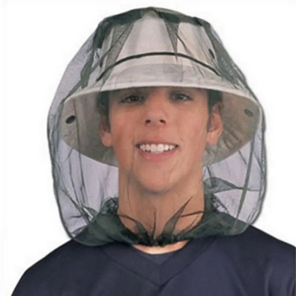 

Midge Bug Camping Protector Hat Face Mesh Mosquito Net Cover Protector Hat Head Insect Travel Mosquito Outdoor Net Safety Helmet