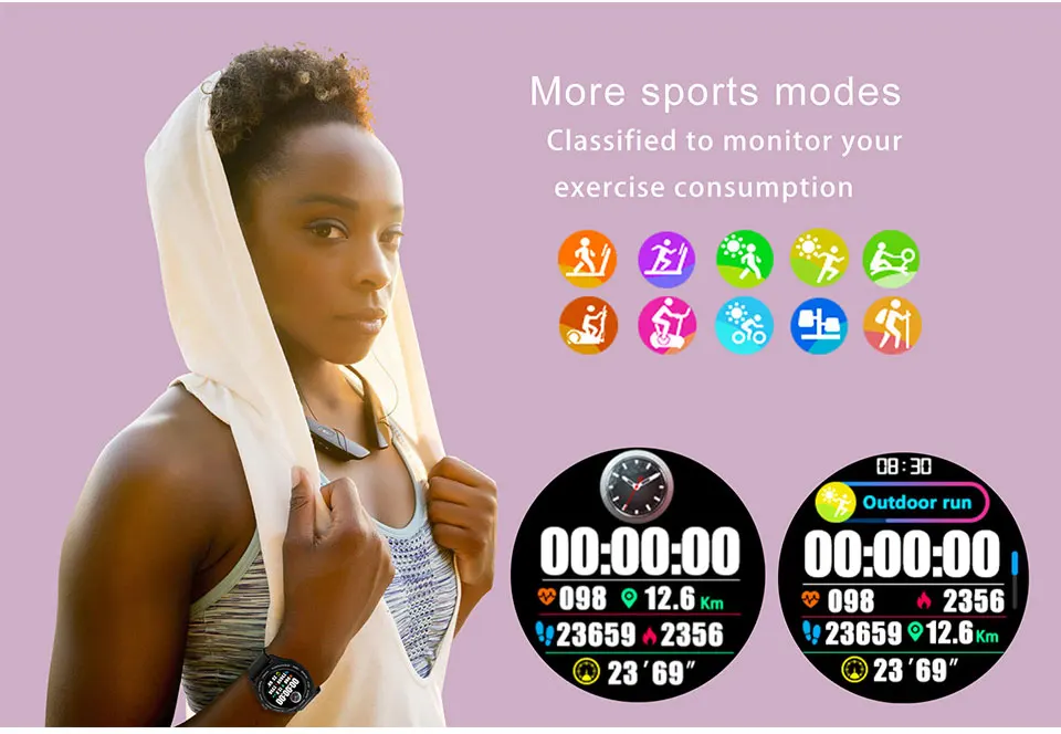 MAFAM V18 женские Смарт-часы физиологический мониторинг Спорт Шагомер кровяное давление кислород монитор сердечного ритма фитнес-трекер