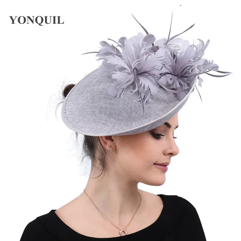grey occasion hat