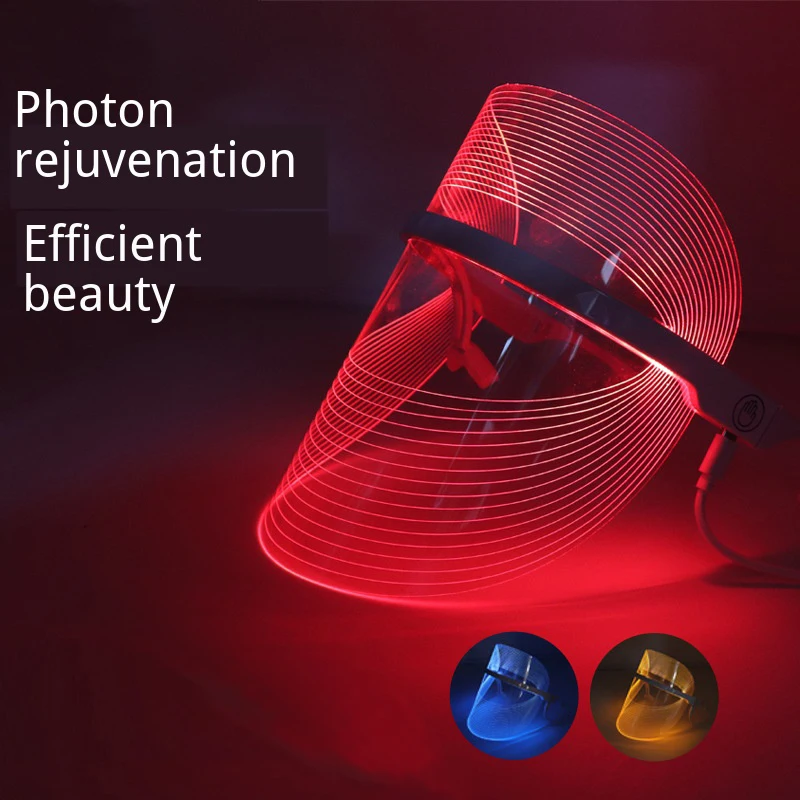 LED Transparent Beauty Mask Machine Skin Rejuvenation Remove Wrinkles and Spots Shrink Pores Repair
