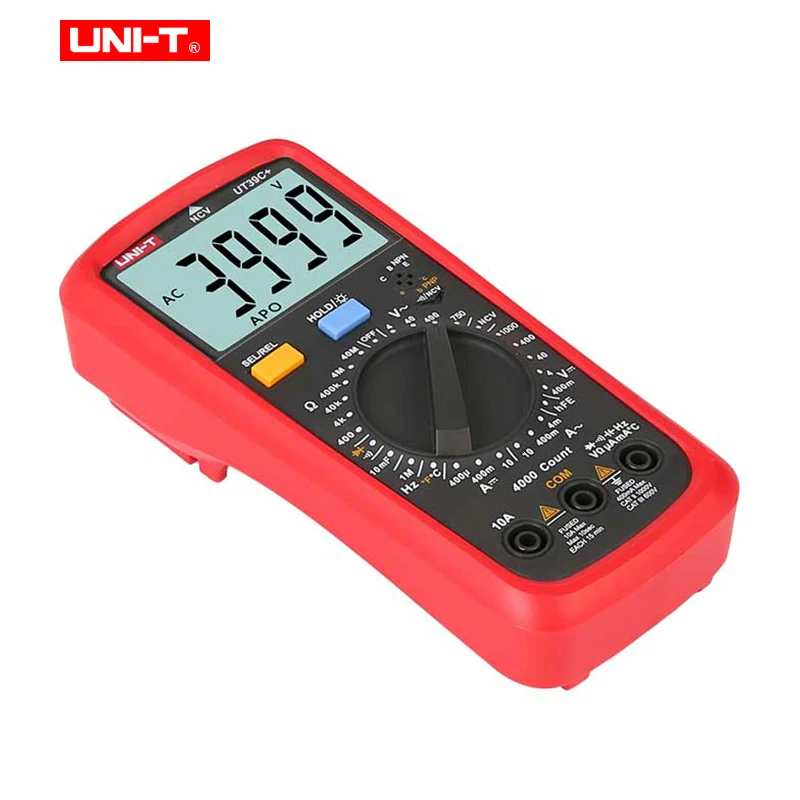 UNI-T UT39A+ UT39C+ портативный цифровой мультиметр Емкость для электрической промышленности multimetro с сигнализацией перегрузки по току
