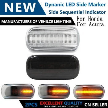 

2PCS Led Side Marker Turn Signal Light lamp For Honda CRV Accord Civic Jazz Fit Stream Integra DC5 City Odyssey Acura RSX NSX