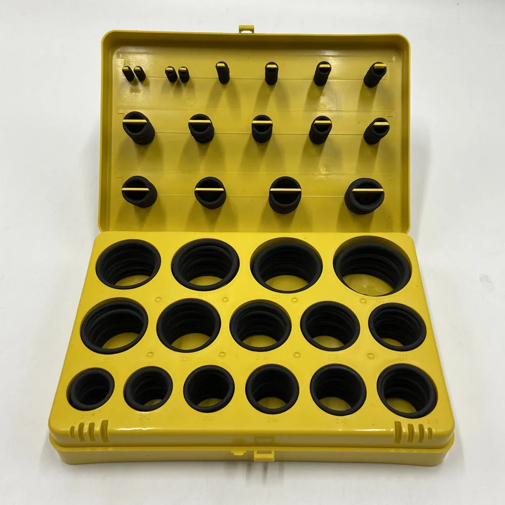 

GOODSEAL Metric 386Piece 30Size O-ring Kit Rubber Seal Oring FKM 75 SH Black ORING Assortment Thickness 2 2.5 3 4MM O-ring Box