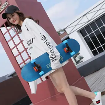 

Retro Maple Skateboard For Adult Kids Four-Wheel Skate Board Double Snubby Maple Skateboard High Quality Long Board