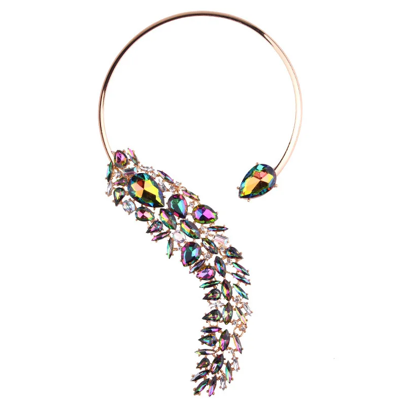 

2018 New Style Alloy Acrylic Western Style Necklace Set Trend with Numbers Necklace Western Style Gold-Tone Necklace