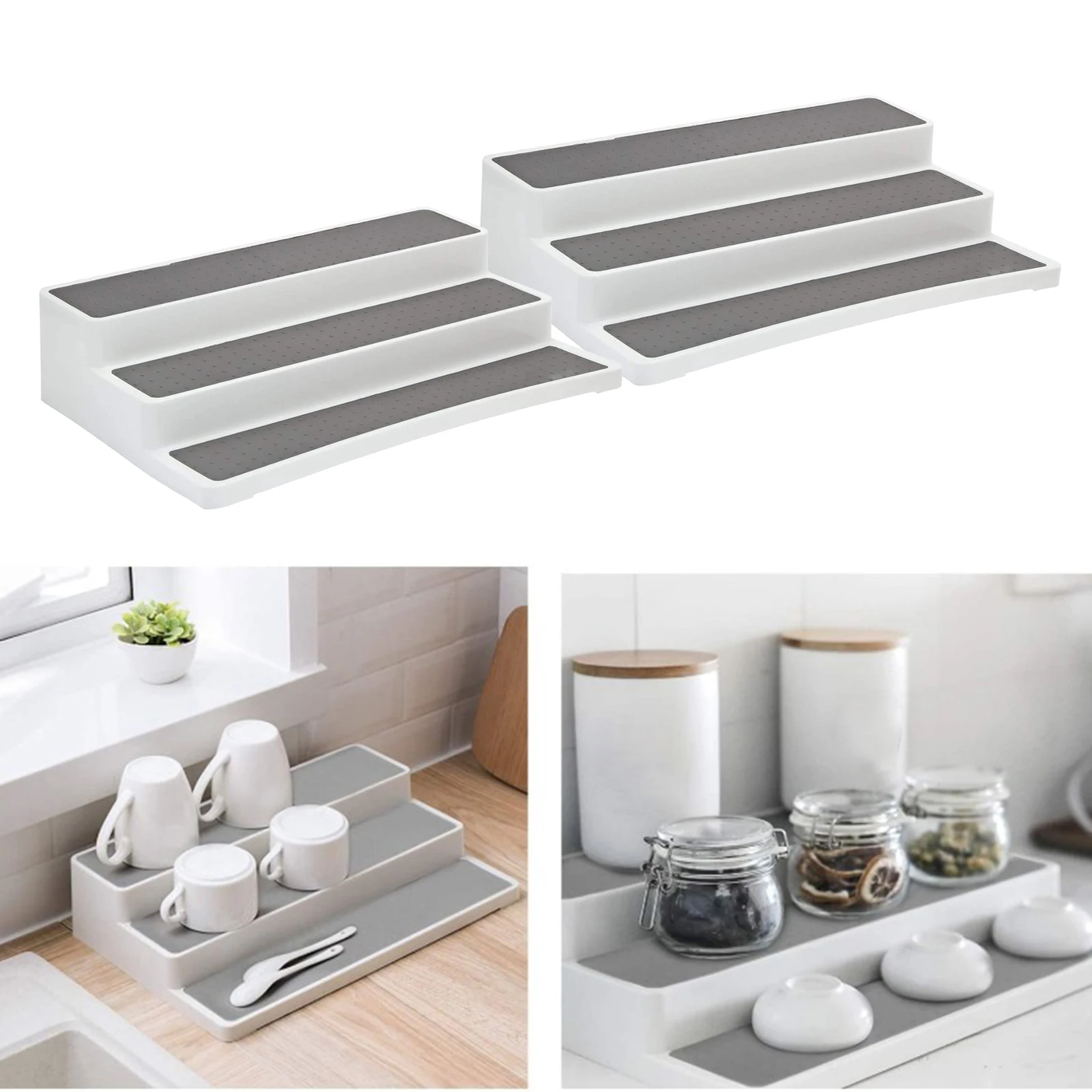 Cabinet Kitchen Spice Rack Waterproof Organizer Stand Bathroom Accessories