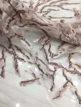 

New Arrival African Net Lace High Quality SYJ-99916 French Fabric with sequins