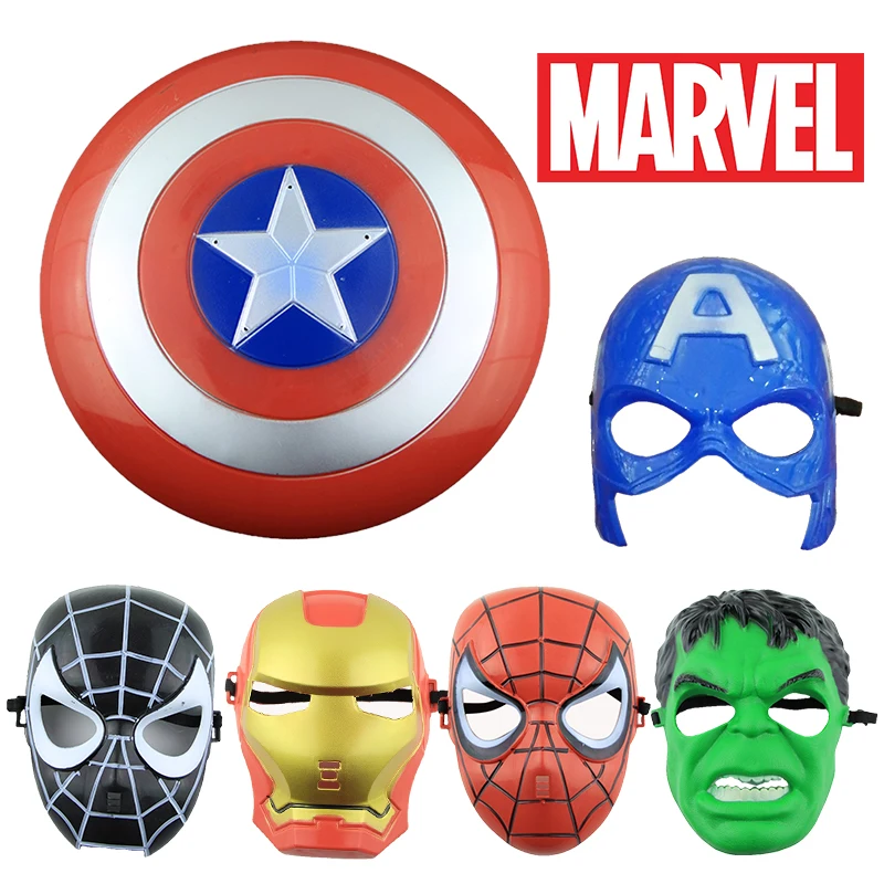 Защитная маска-Человек-паук из мультфильма Marvel | Аксессуары для одежды