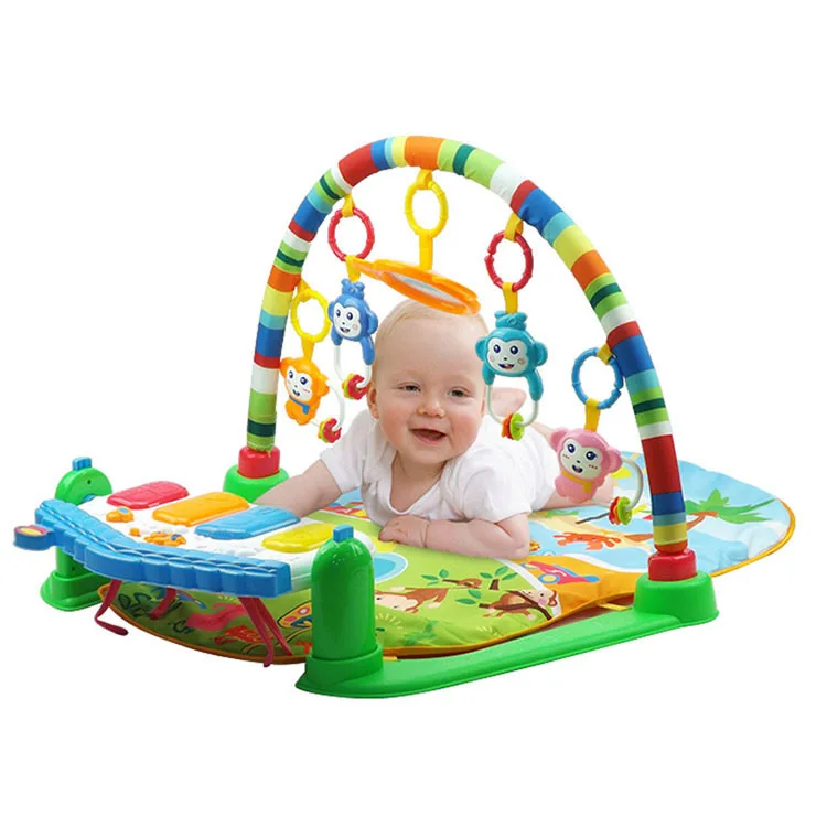 

Newborn Infant Kick And Play Piano Gym Mat Multi-functional Game Blanket Baby Creeping Mat Early Childhood Educational Music Toy
