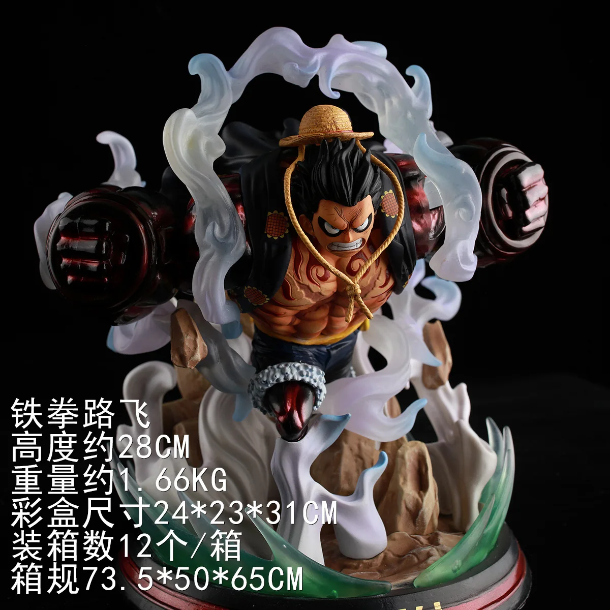 Аниме one piece Железный кулак Луффи кулаки Луффи бой сцена моделирование Гараж Комплект Модель