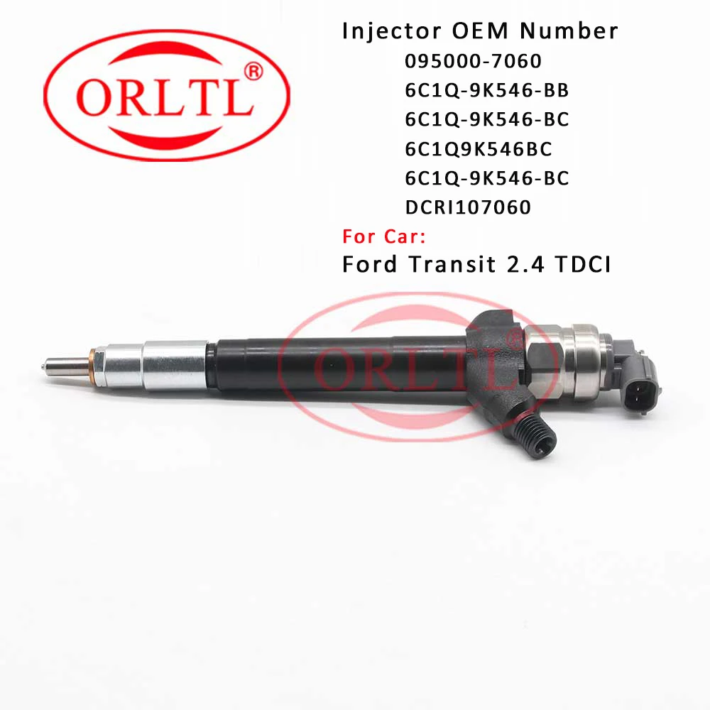 US $118.35 0950007060 New Diesel Nozzle DCRI107060 Common Rail Injector 6C1Q9K546BC For Ford Transit 24 TDCI