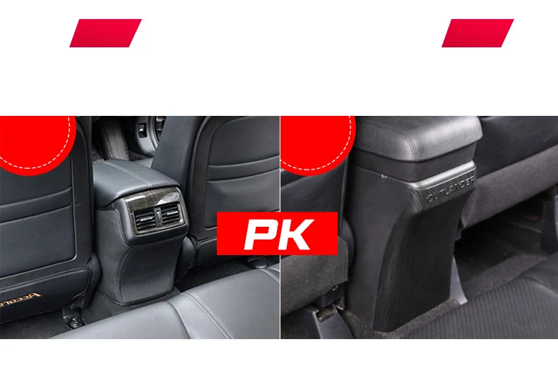 Lsrtw2017 автомобильный подлокотник задняя анти-кик панель для Mitsubishi Outlander 2013 салонные аксессуары хром