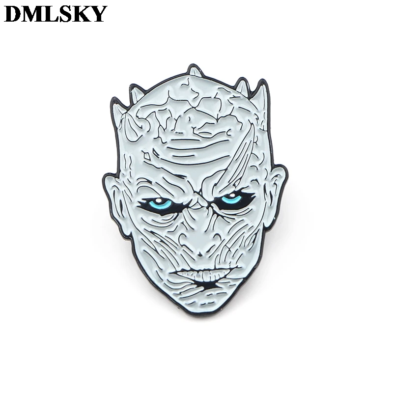 DMLSKY Игра престолов эмалированные булавки и броши Женская и мужская булавка для лацкана значок для рюкзака галстук булавки шляпные булавки ювелирные изделия M3795