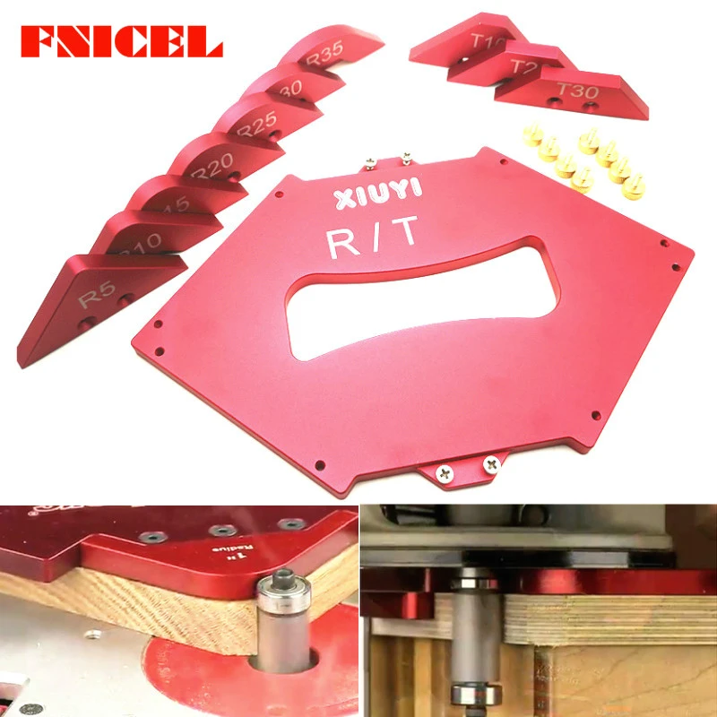 1set Alat Ukur Kontur Bentuk Aloi Aluminium Penggaris Bersudut T R Alat Pengukur Fillet Mesin Pemotong Kayu Alat Pengukur Pengukur Curah Hujan Aliexpress