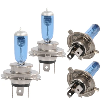 

4Pcs H4 9003 Xenon Ultra White 12V 55W 6000K Bright Halogen Headlight Bulb