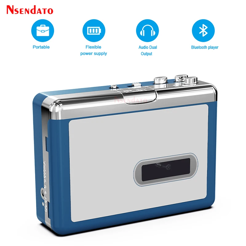 Ezcap 215 Personal Cassette Tape Misic Player Adapter Bluetooth Stero Radio Cassette Trasmettitore Player Converti In Convertitore Mp3